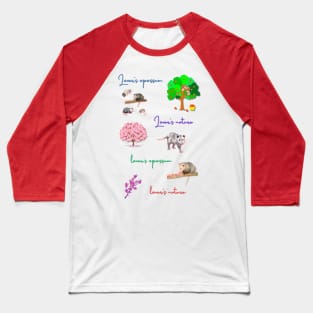 Lovers nature lovers opossum Baseball T-Shirt